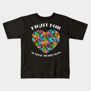 'Fight For Autism Awareness' Autism Awareness Shirt Kids T-Shirt